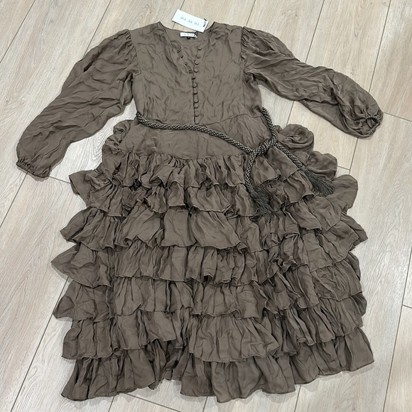 Fil De Vie Beatriz dress in topaz brown - Picture 2 of 2